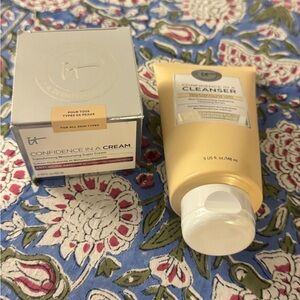 IT Cosmetics Confidence in a Cream and Cleanser Set - NEW Full Sized